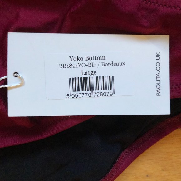 HOST PICK: Brand New Paolita YOKO PADDED TRIANGLE BIKINI IN BORDEAUX - Picture 5 of 11